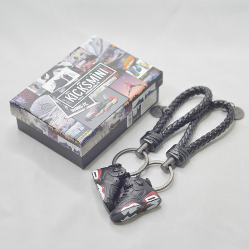 Air Jordan 6  "Infrared Black"  3D Sneaker Keychain