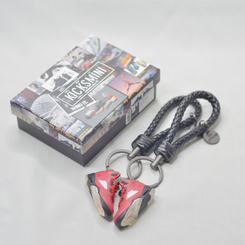 Air Jordan 5 "Raging Bull Red Suede"  3D Sneaker Keychain
