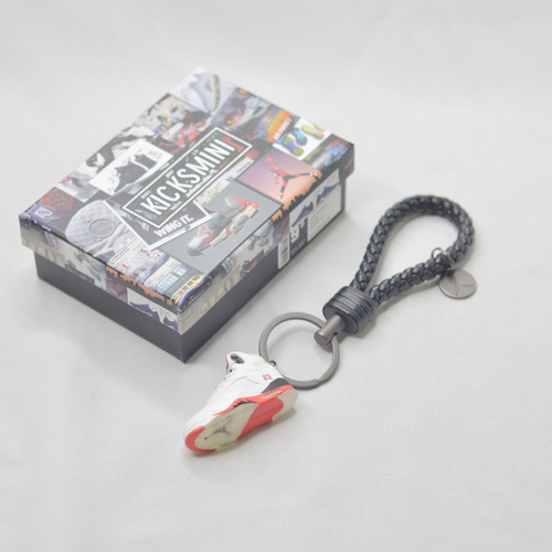 Air Jordan 5 "Fire Red Black Tongue" 3D Sneaker Keychain