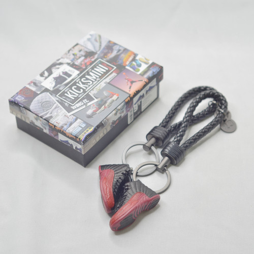 Air Jordan 12  "Flu Game"  3D Sneaker Keychain