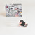 AJ1 Black Crimson Tint| 3D Mini Sneakers with Display Case  | Perfect for  17cm Labubu and 6:1 Enterbay Figure