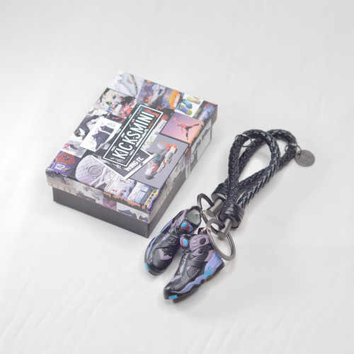 Air Jordan 8 "AQUA" 3D Sneaker Keychain