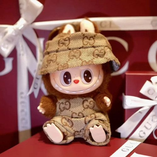 Handcrafted Gucci Style Iconic Overall with Hat | Labubu Clothes | Labubu Accessories | Labubu Outfits