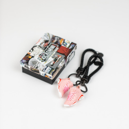 Air Jordan 6  "Aleali May Pink " 3D Sneaker Keychain