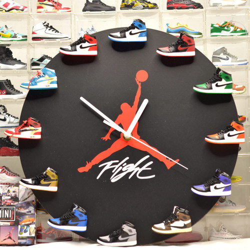 Handcrafted AJ 3D Sneakers Clock with All AJ1 Mini Sneakers