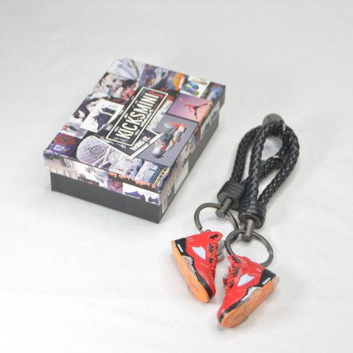 Air Jordan 5 Trophy Room University Red (F&F) 3D Sneaker Keychain