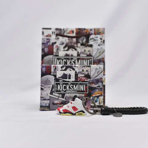 Air Jordan 6  "Carmine"  3D Sneaker Keychain