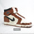 Extra Large AJ1 Travis Scott LEGO/Bricks/Block 3D Sneakers with Shoelaces