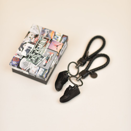 "Air Force 1 Low Black"  3D Sneaker Keychain