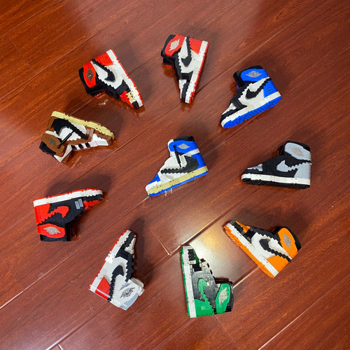Regular Size Sneaker Bricks 3D Sneakers Building Kit