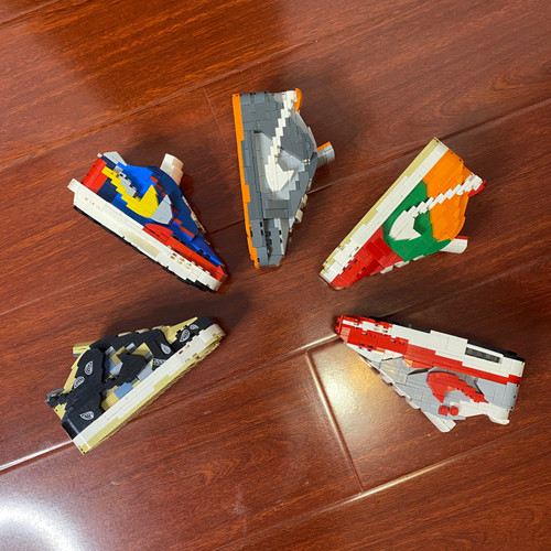 Regular Size Sneaker Bricks 3D Sneakers Building Kit