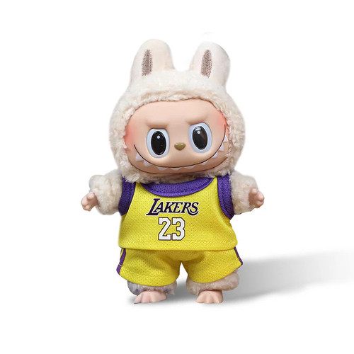 Labubu Clothes Lakers LeBron James 23 Jersey with Hat | Labubu Accessories | Labubu Outfits