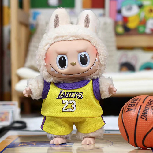 Labubu Clothes Lakers LeBron James 23 Jersey with Hat | Labubu Accessories | Labubu Outfits