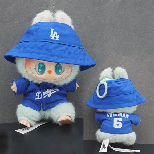 Labubu Clothes L.A. Dodgers Ohtani #5 Jersey with Hat | Labubu Accessories | Labubu Outfits